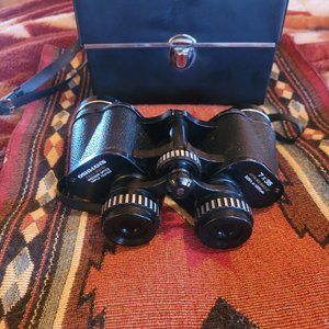 Vintage Oshmans 7x35 Japanese Extra Wide Angle binoculars with case
